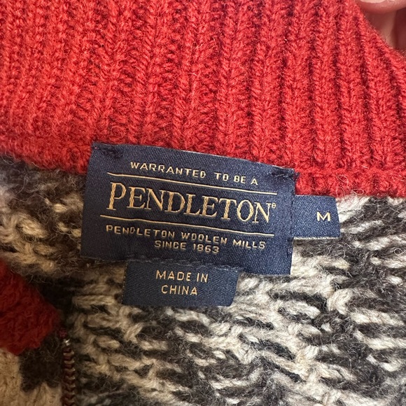 Pendleton Women’s Graphic Shetland Zip Cardigan - Picture 3 of 7